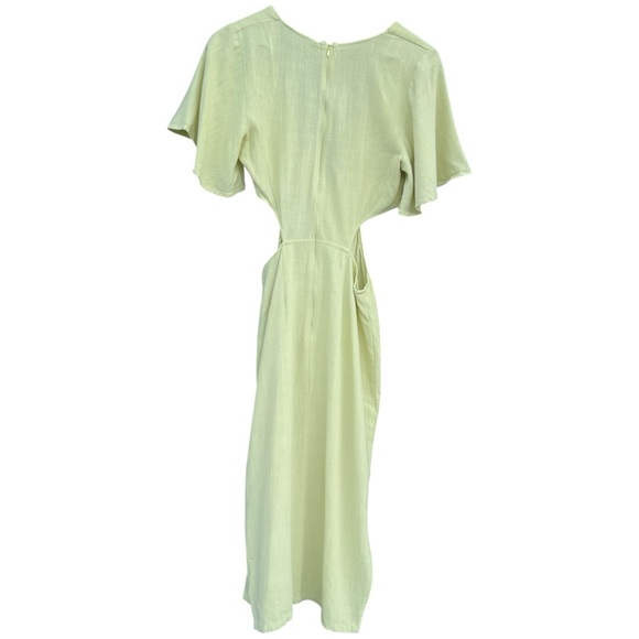 Lulus | Linen Cutout Dress | Size M - Picture 8 of 13